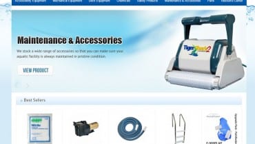 Commercial Pool Spa Ecommerce Website