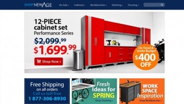 Garage Cabinet Selling Website Design